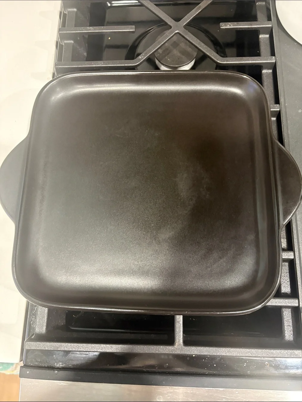 Pampered Chef Black Square Nonstick Baking Pan with Handles